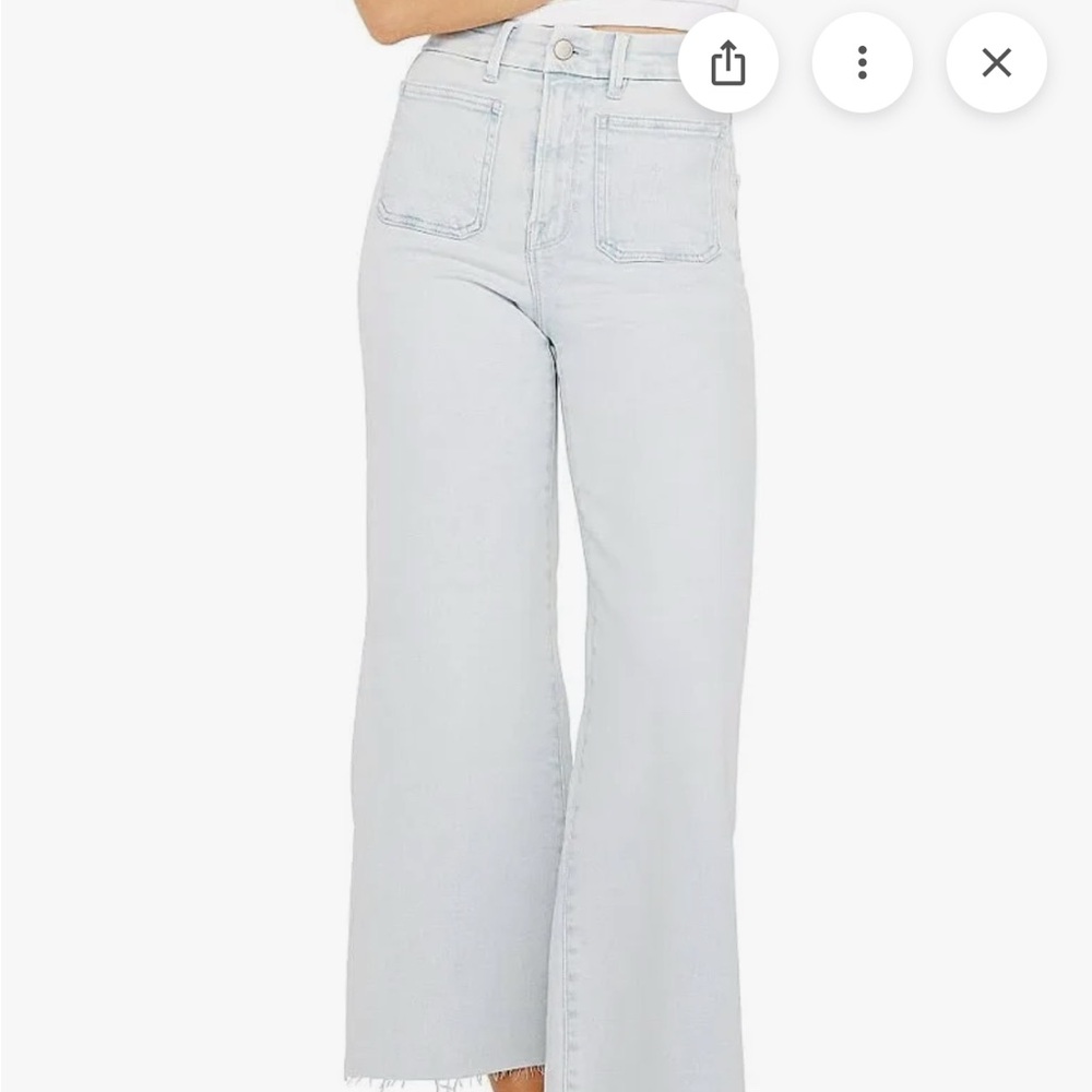 50.) Good American Light Wash Cropped Jeans